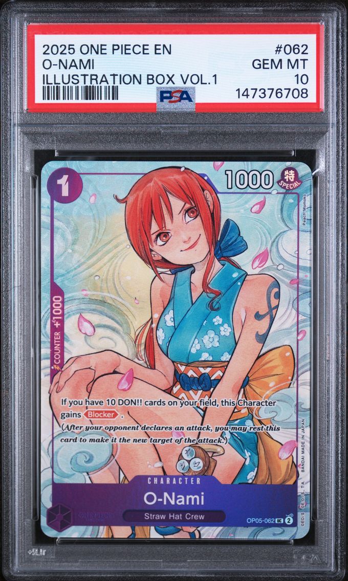2025 #062 O-Nami PSA 10 One Piece Promos