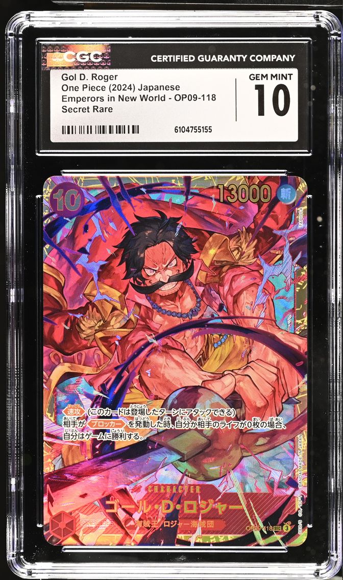 2024 #OP09-118 Gol D. Roger CGC 10 Emperors in the New World (OP09) - Japanese