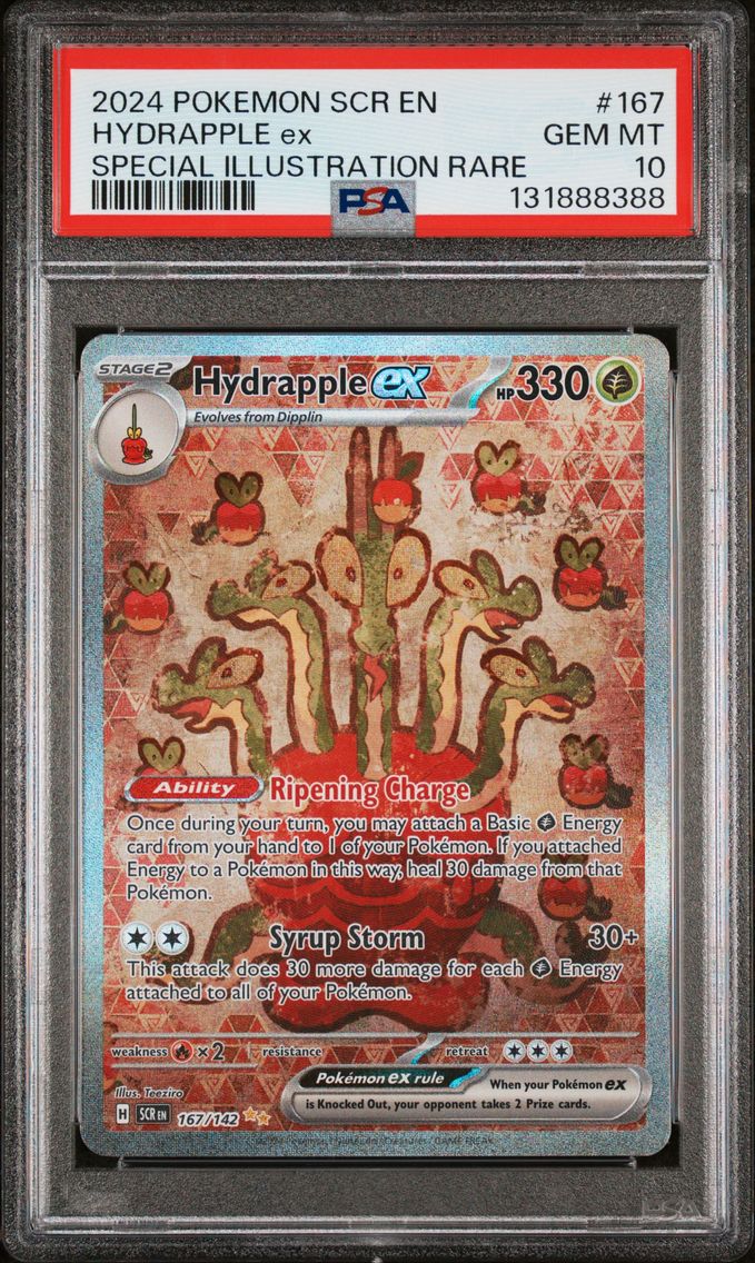 2024 #167 Hydrapple EX PSA 10 Scr EN-Stellar Crown Pokemon