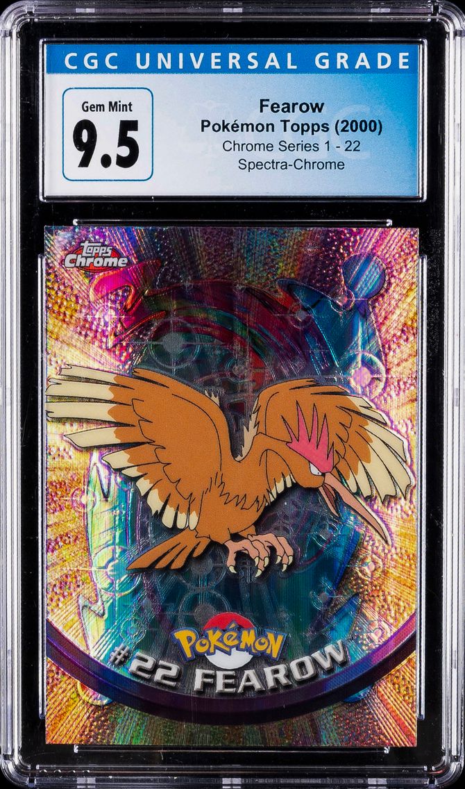 2000 #22 Fearow CGC 10 Topps Chrome T.V. Pokemon