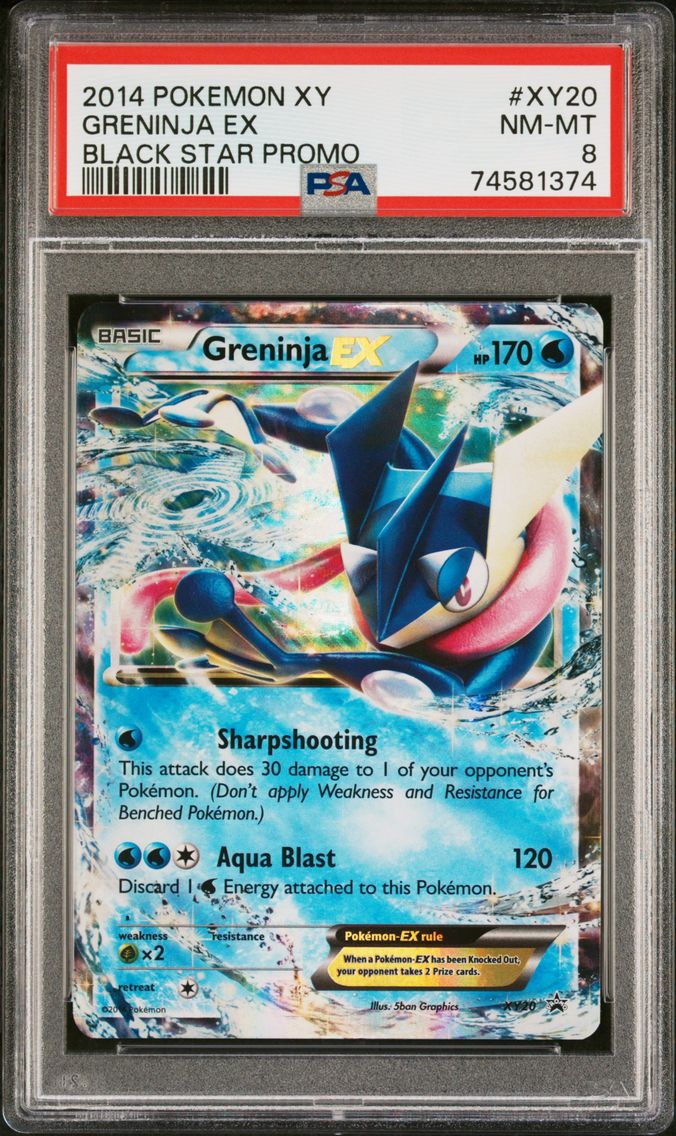 2014 #XY20 Greninja EX PSA 8 XY Black Star Promo