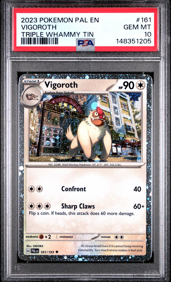 2023 #161 Vigoroth PSA 10 Pal EN-Paldea Evolved