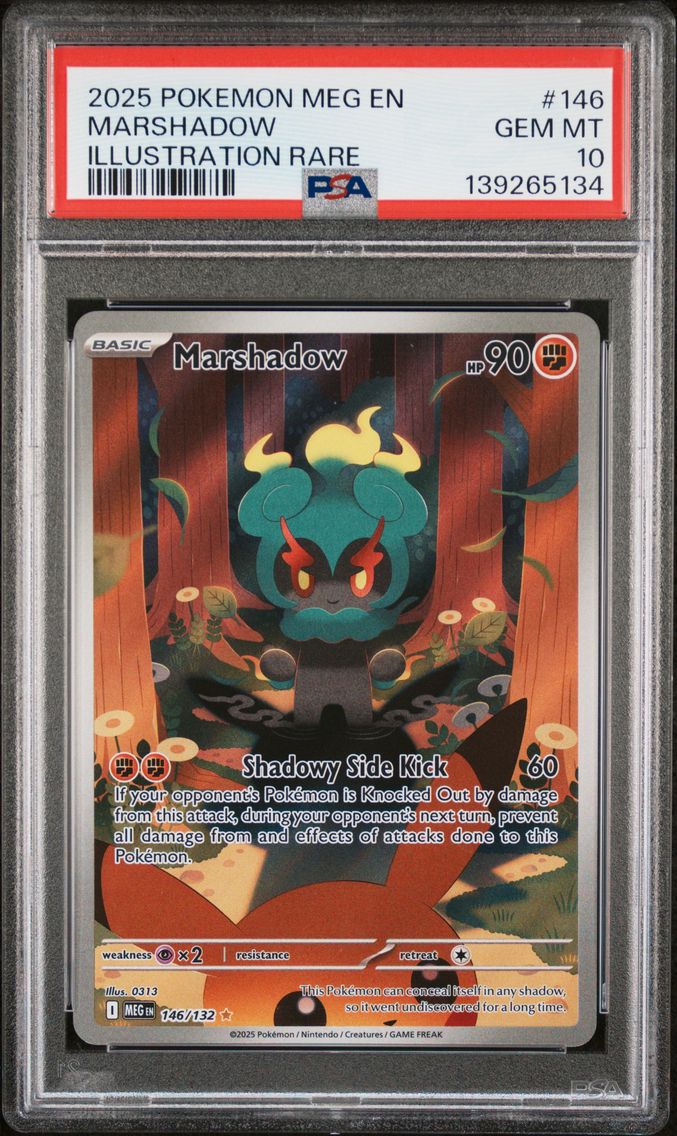 2025 #146 Marshadow PSA 10 Meg EN-Mega Evolution