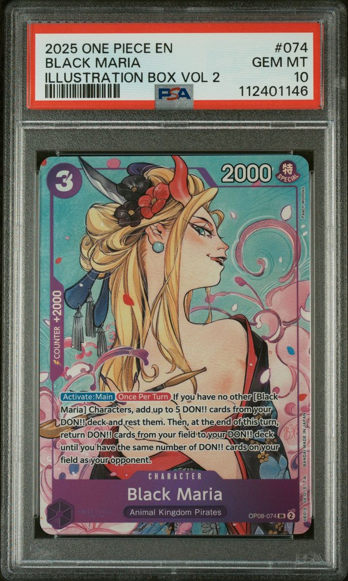 2025 #074 Black Maria PSA 10 One Piece Promos