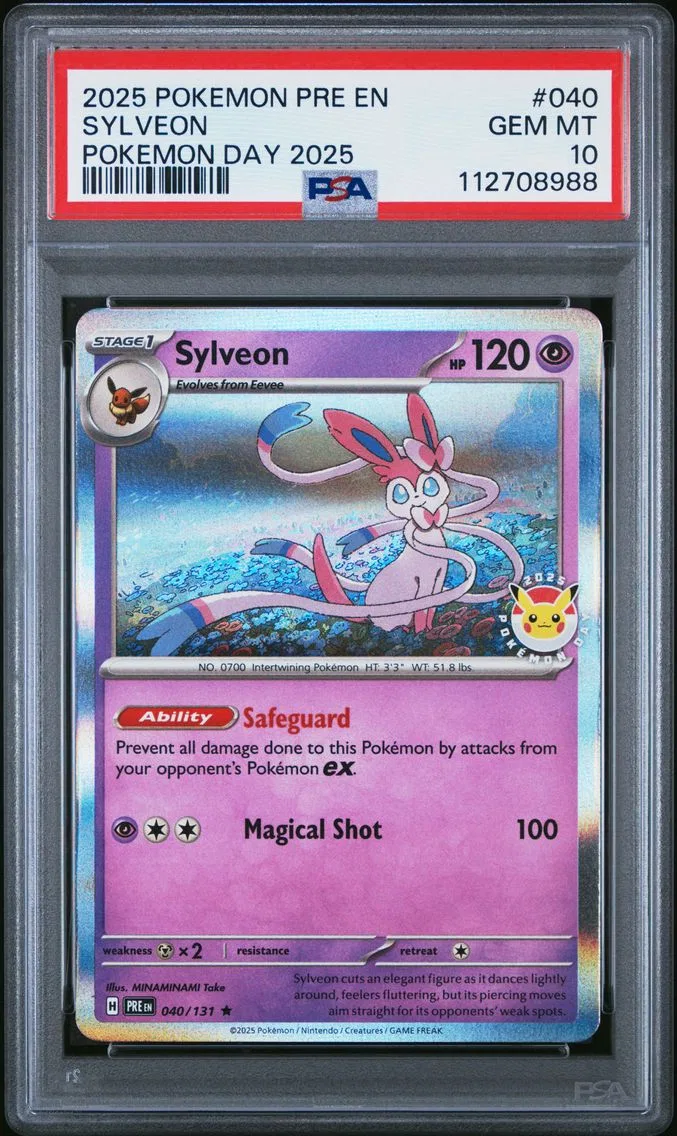 2025 #040 Sylveon PSA 10 Pre EN-Prismatic Evolutions Pokemon