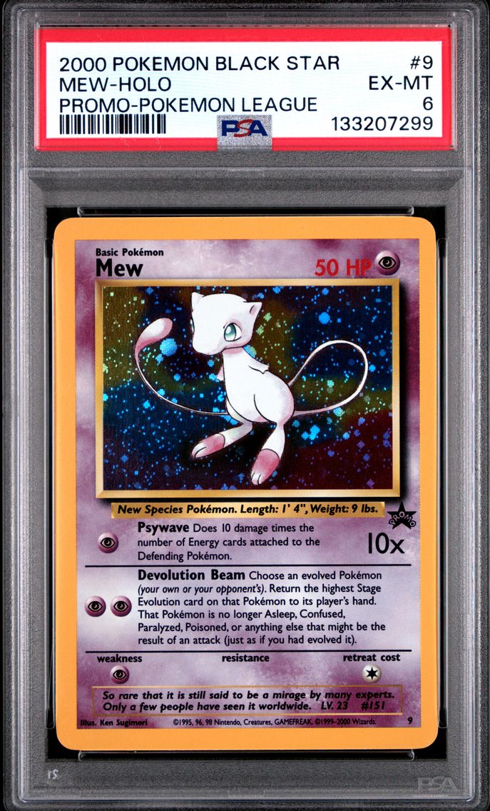 2000 #9 Mew-Holo PSA 6 Promo Black Star Pokemon
