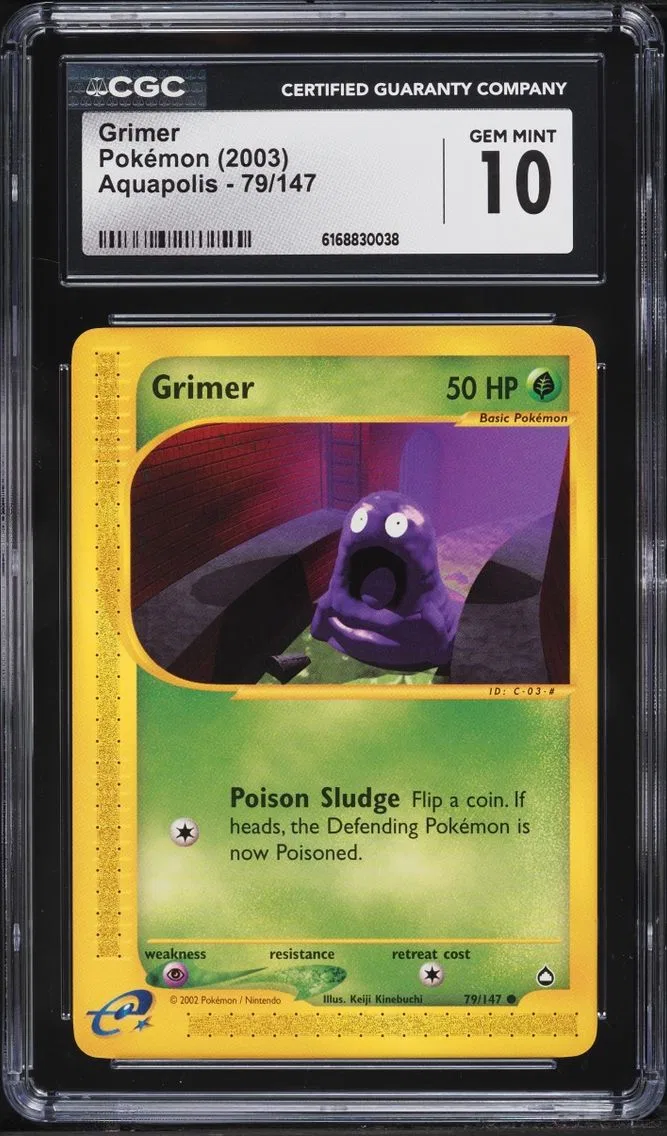 2003 Pokemon Aquapolis Grimer #79 CGC 10 GEM MINT
