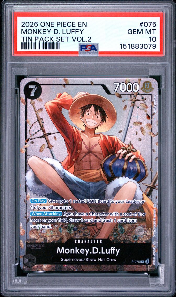 2026 #075 Monkey D. Luffy PSA 10 One Piece Promos