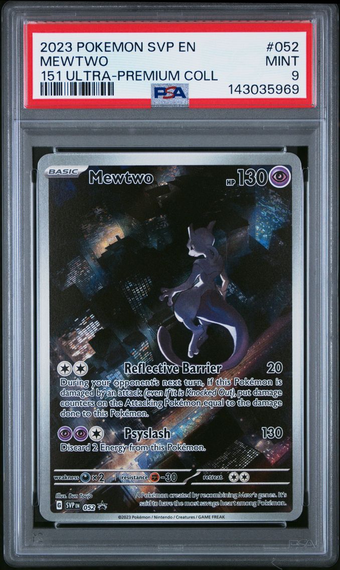 2023 #052 Mewtwo PSA 9 Svp EN-SV Black Star Promo Pokemon