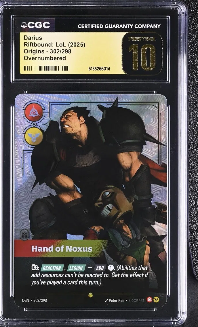 2025 #302 Darius CGC 10 Pristine Origins (OGN) - English