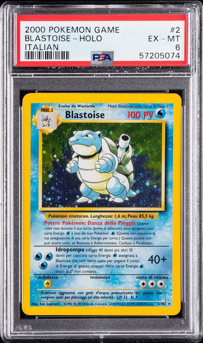 2000 #2 Blastoise-Holo PSA 6 Game Pokemon