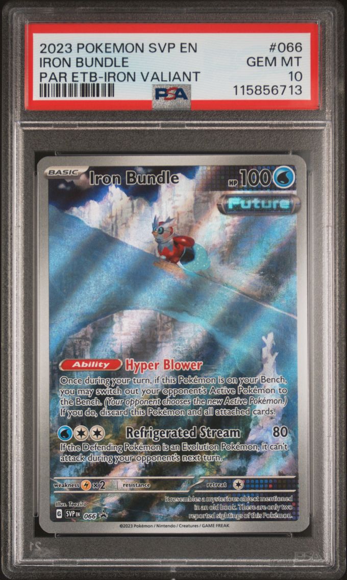 2023 #066 Iron Bundle PSA 10 Svp EN-SV Black Star Promo Pokemon