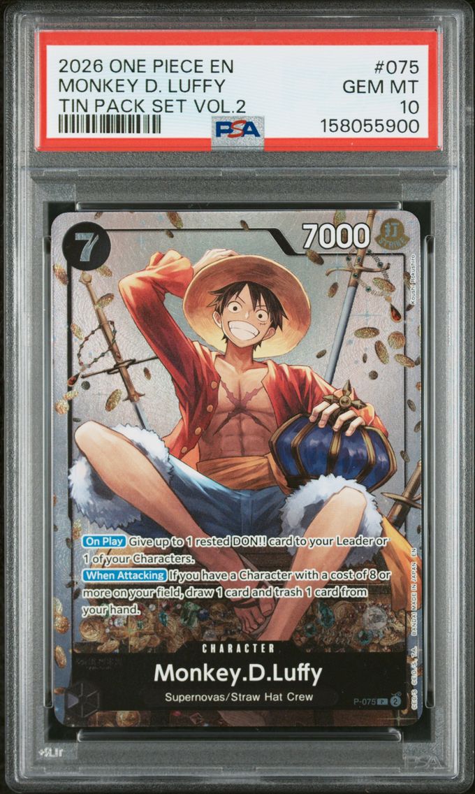 2026 #075 Monkey D. Luffy PSA 10 One Piece Promos
