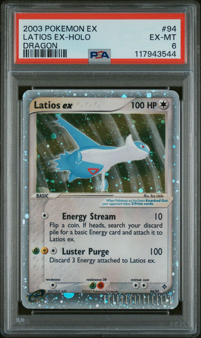 2003 #94 Latios EX-Holo PSA 6 EX Dragon