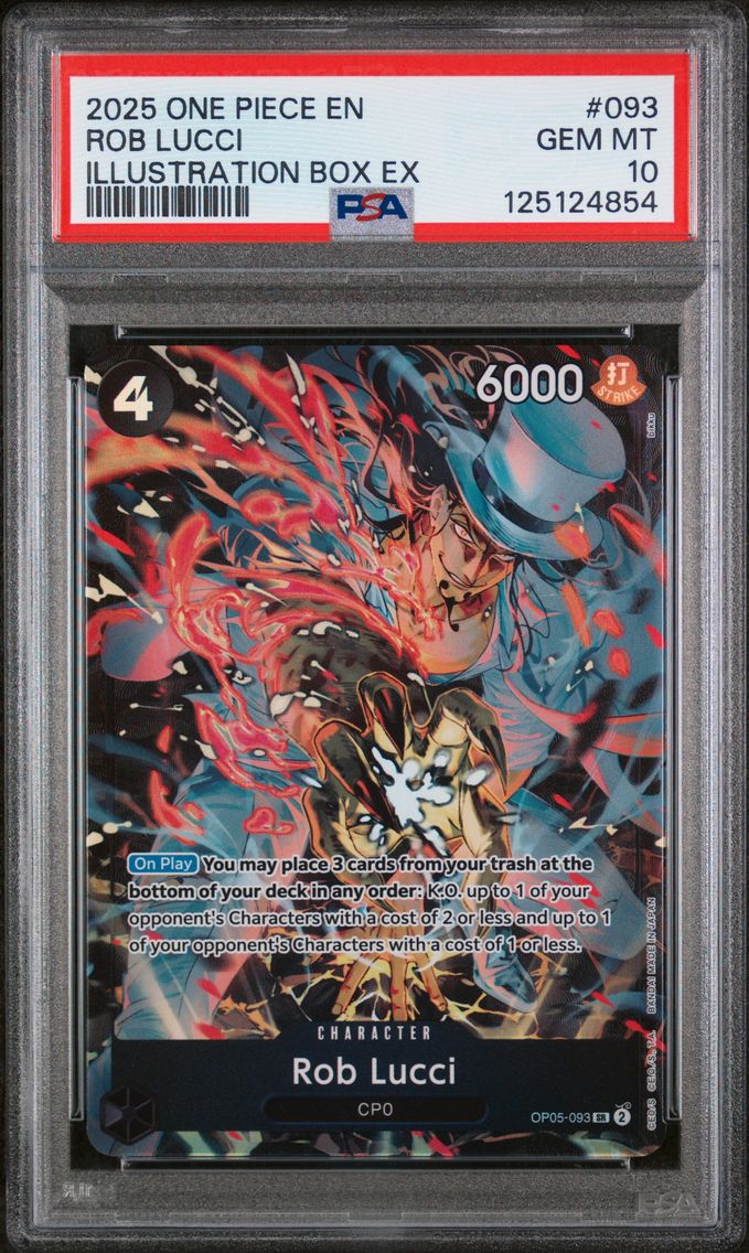 2025 #093 Rob Lucci PSA 10 One Piece Promos
