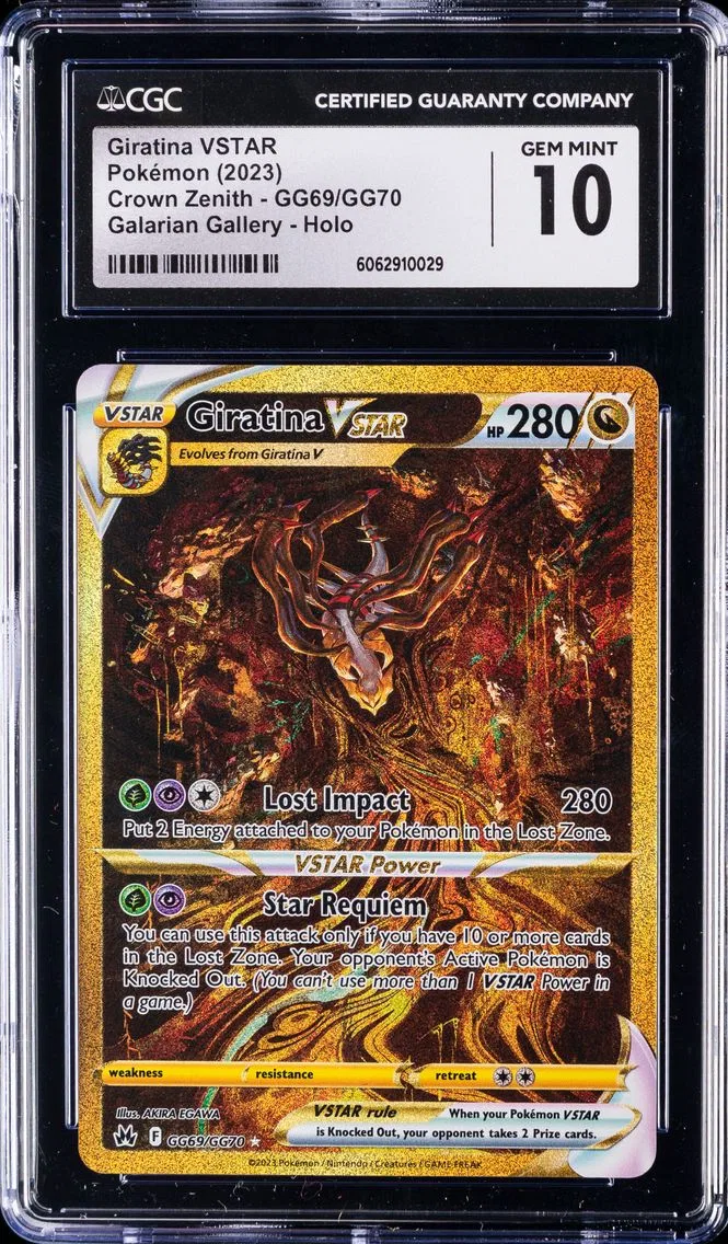 2023 #GG69 Full Art/Giratina Vstar CGC 10 Sword and Shield Crown Zenith Pokemon