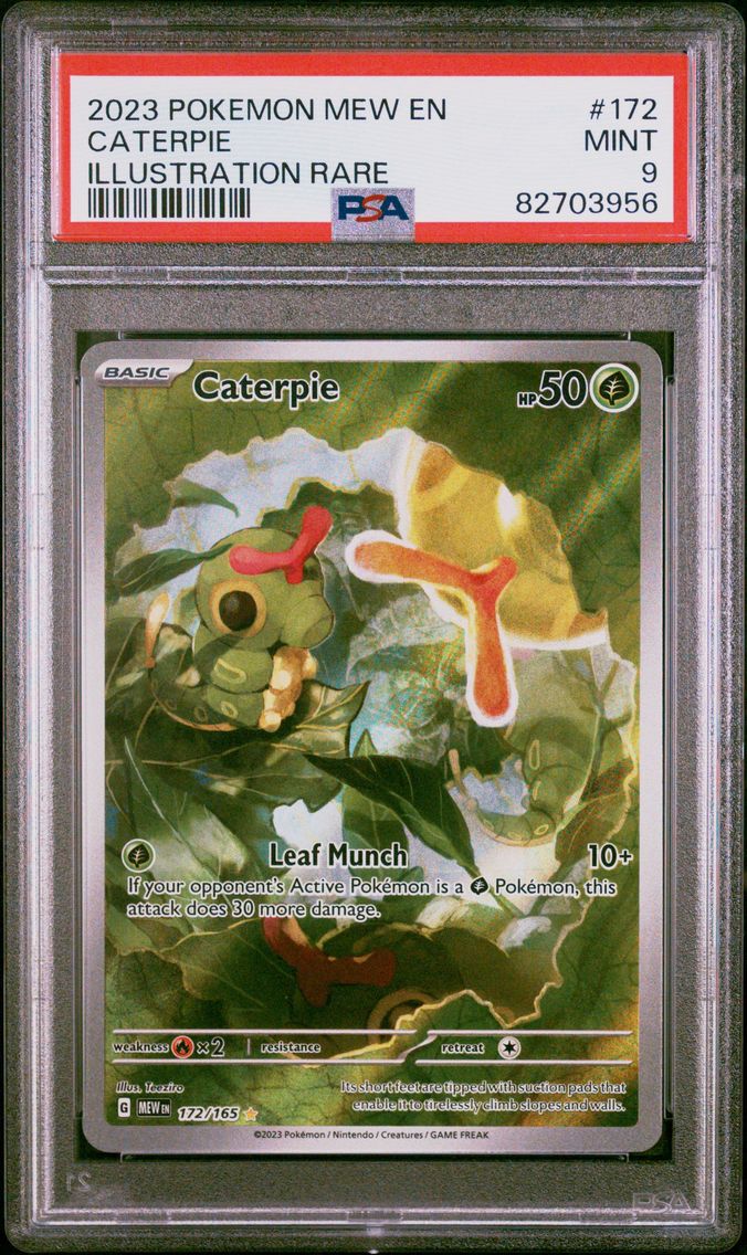 2023 #172 Caterpie PSA 9 Mew EN-151