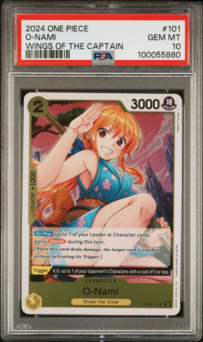 2024 #101 O-Nami PSA 10 One Piece OP06-Wings of the Captain