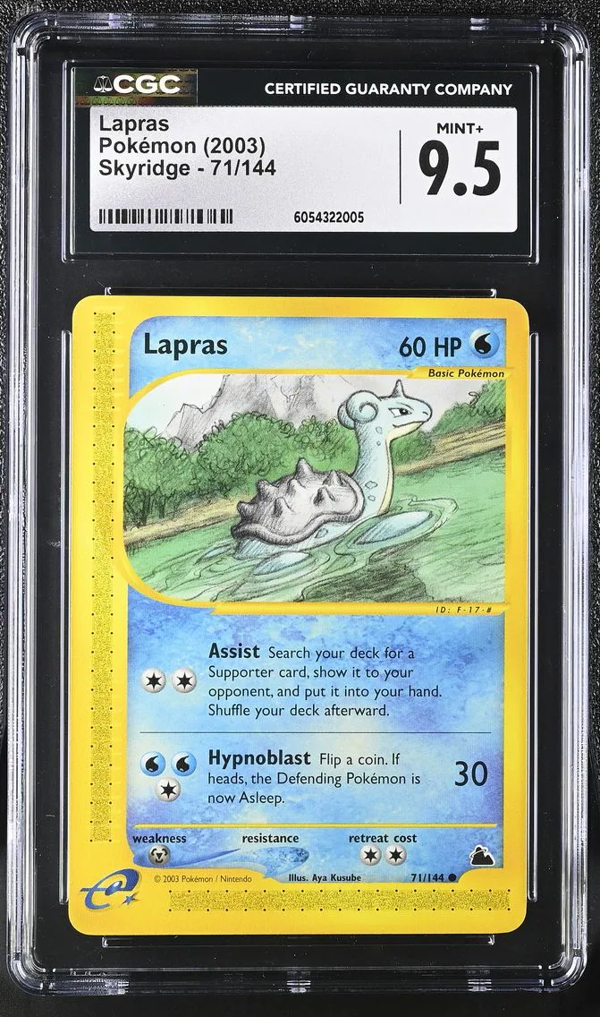 2003 #71 Lapras CGC 9.5 Skyridge - English