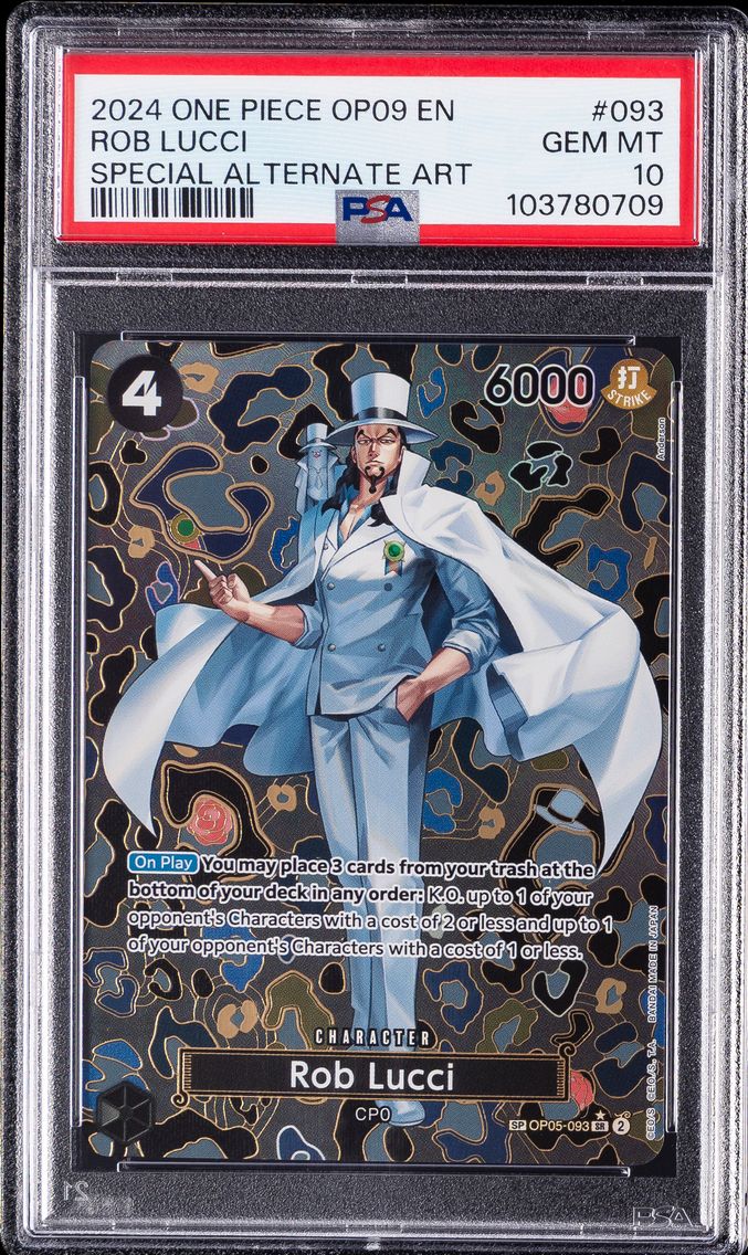 2024 #093 Rob Lucci PSA 10 OP09-Emperors in the New World One Piece
