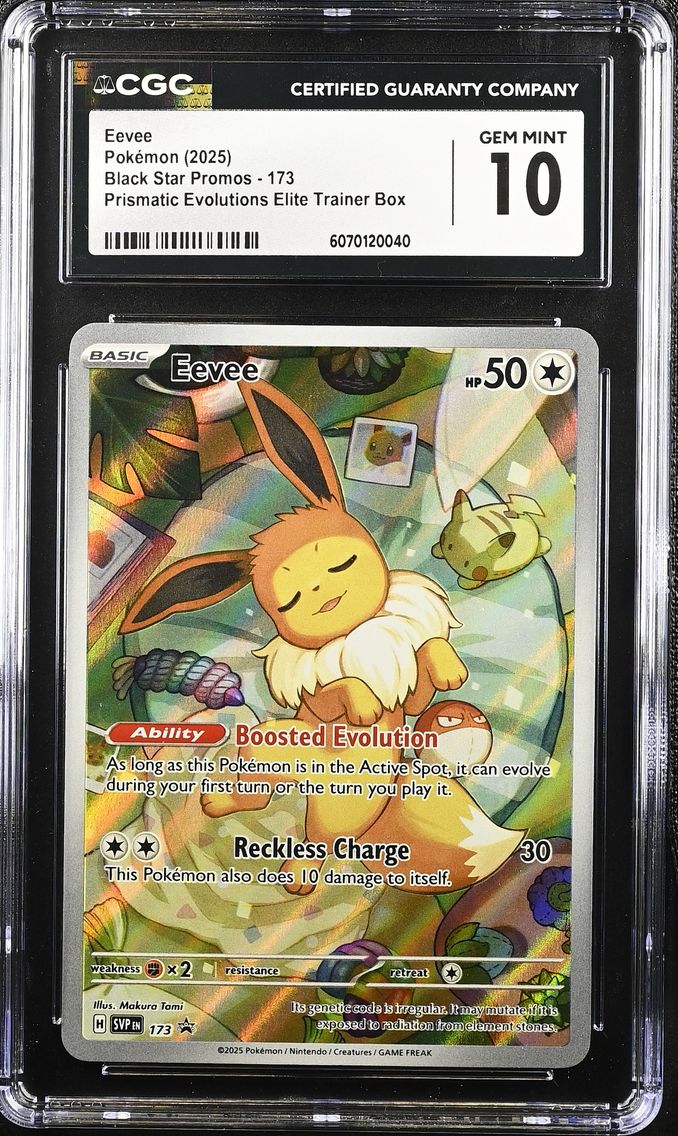 2025 #173 Eevee CGC 10 Black Star Promos - Scarlet & Violet SVP EN - English