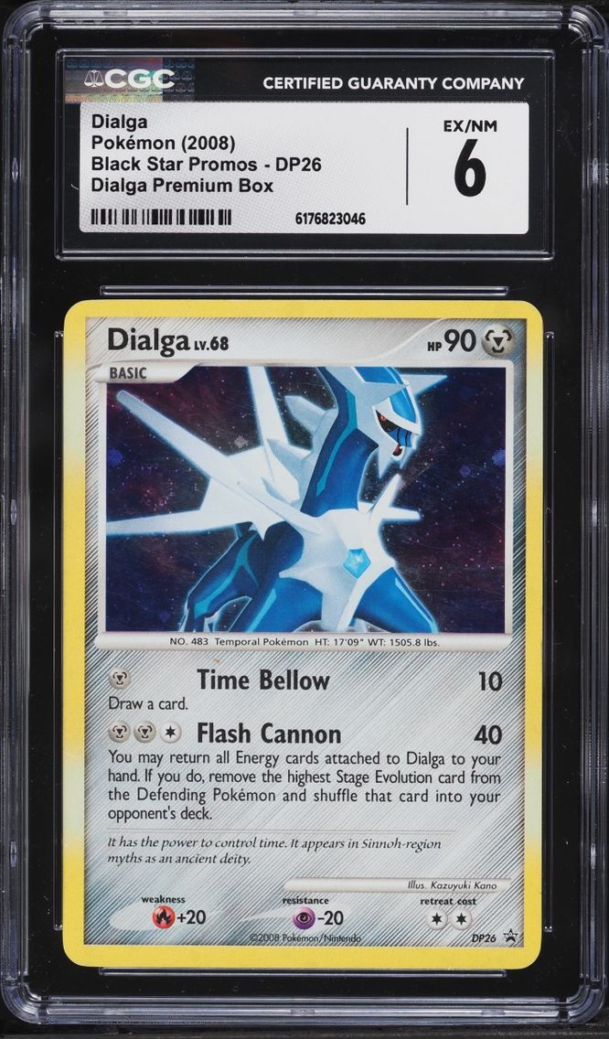 2008 Pokemon Diamond & Pearl Black Star Promo Dialga #DP26 CGC 6 EXMT
