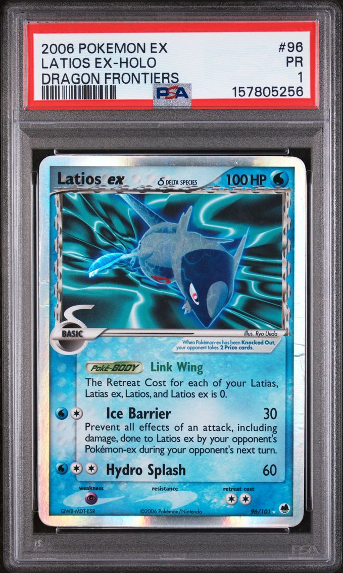 2006 #96 Latios EX-Holo PSA 1 EX Dragon Frontiers