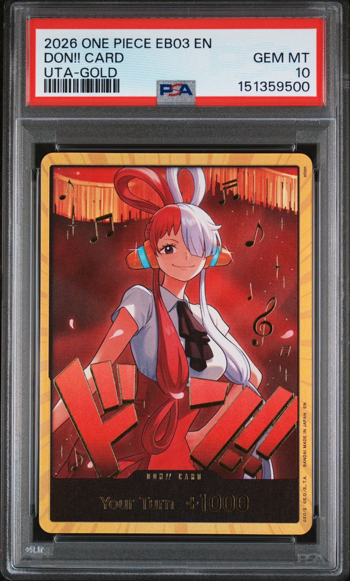 2026 #NA Don!! Card PSA 10 One Piece EB03-Extra Booster -One Piece Heroines Edition-
