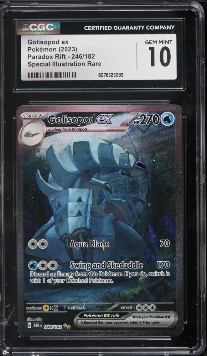 2023 #246 Golisopod EX CGC 10 Par EN-Paradox Rift Pokemon