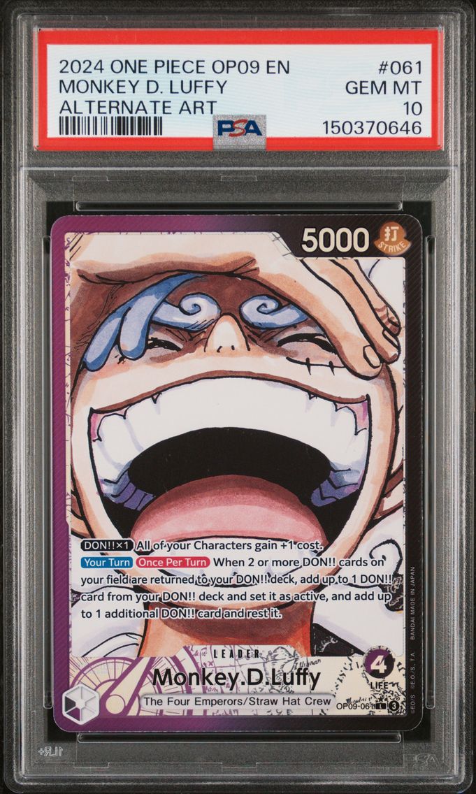 2024 #061 Monkey D. Luffy PSA 10 One Piece OP09-Emperors in the New World