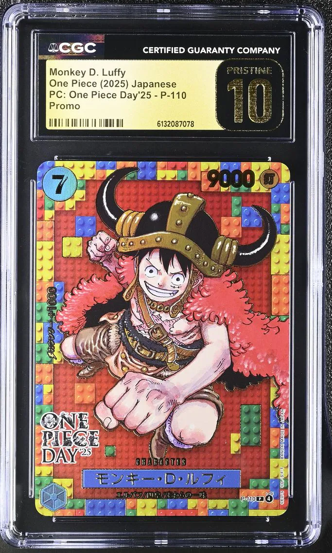 2025 #P-110 Monkey D. Luffy CGC 10 Pristine Premium Collection One Piece Day'25 - Japanese