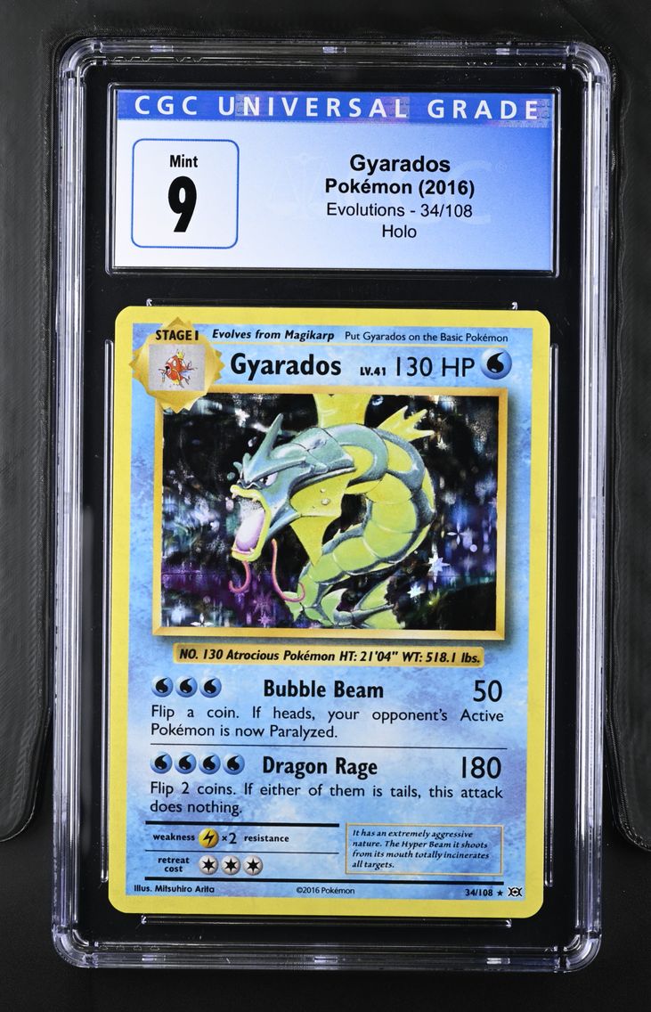 2016 #34 Gyarados CGC 9 Evolutions - English