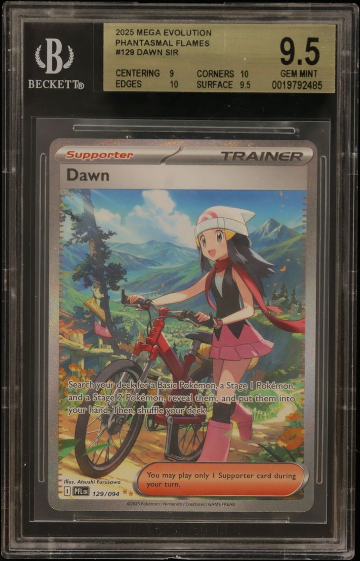 2025 #129 Dawn SIR BGS TCG Mega Evolution Phantasmal Flames