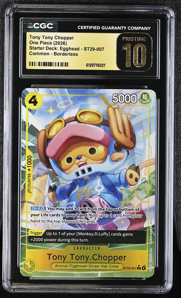 2026 #ST29-007 Tony Tony Chopper CGC 10 Pristine Starter Deck: Egghead (ST29) - English