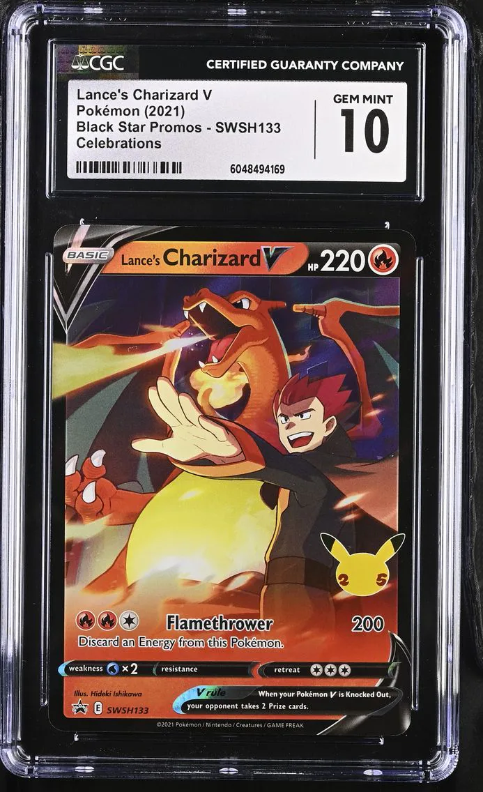 2021 #SWSH133 Lance's Charizard V CGC 10 Black Star Promos - Sword & Shield - English