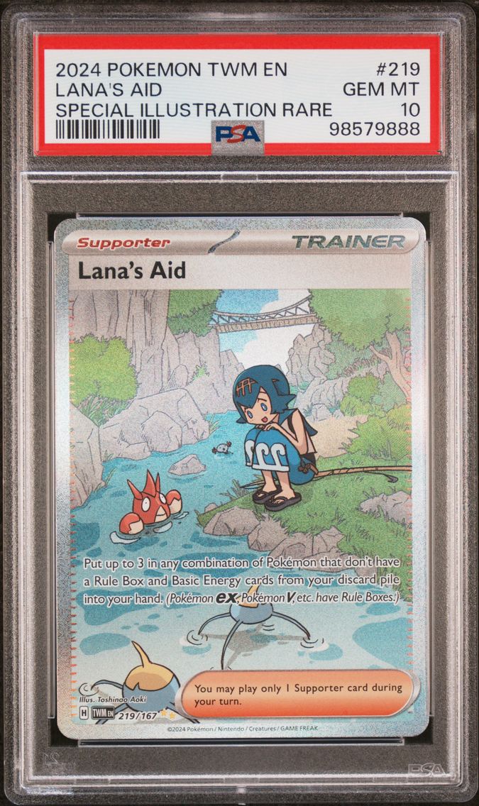 2024 #219 Lana's Aid PSA 10 Twm EN-Twilight Masquerade Pokemon