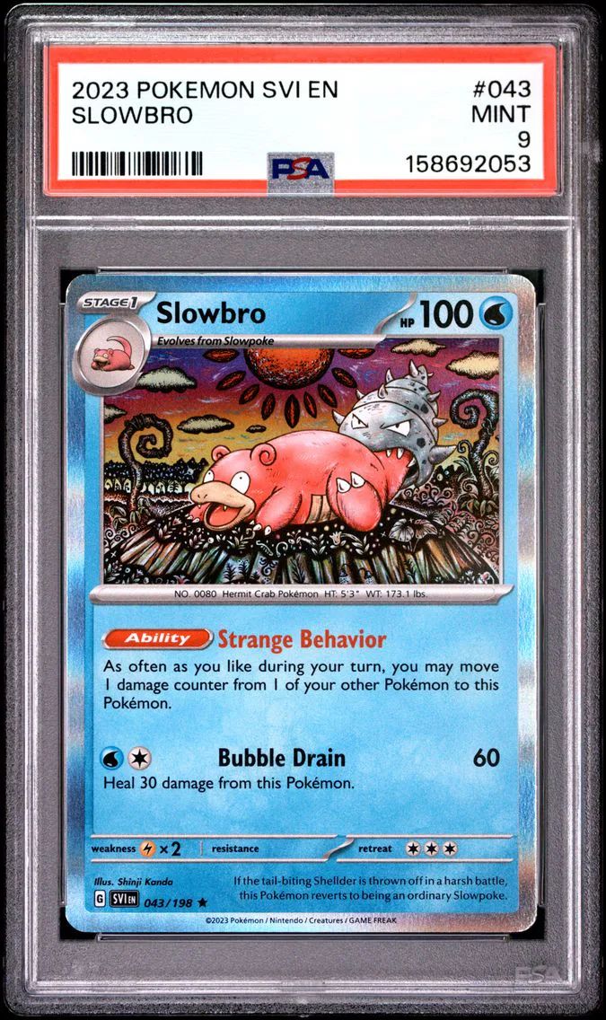 2023 #043 Slowbro PSA 9 Svi EN-Scarlet & Violet