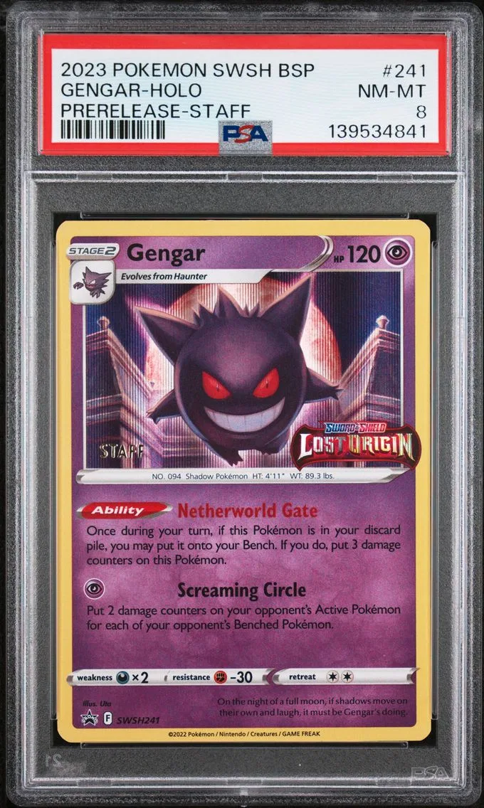 2023 #241 Gengar-Holo PSA 8 Swsh Black Star Promo