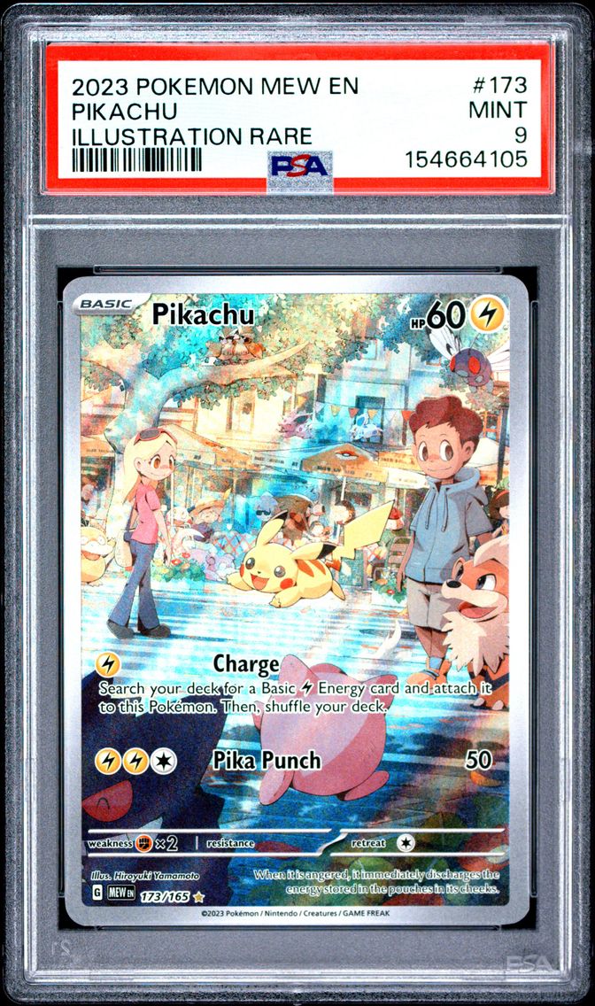 2023 #173 Pikachu PSA 9 Mew EN-151