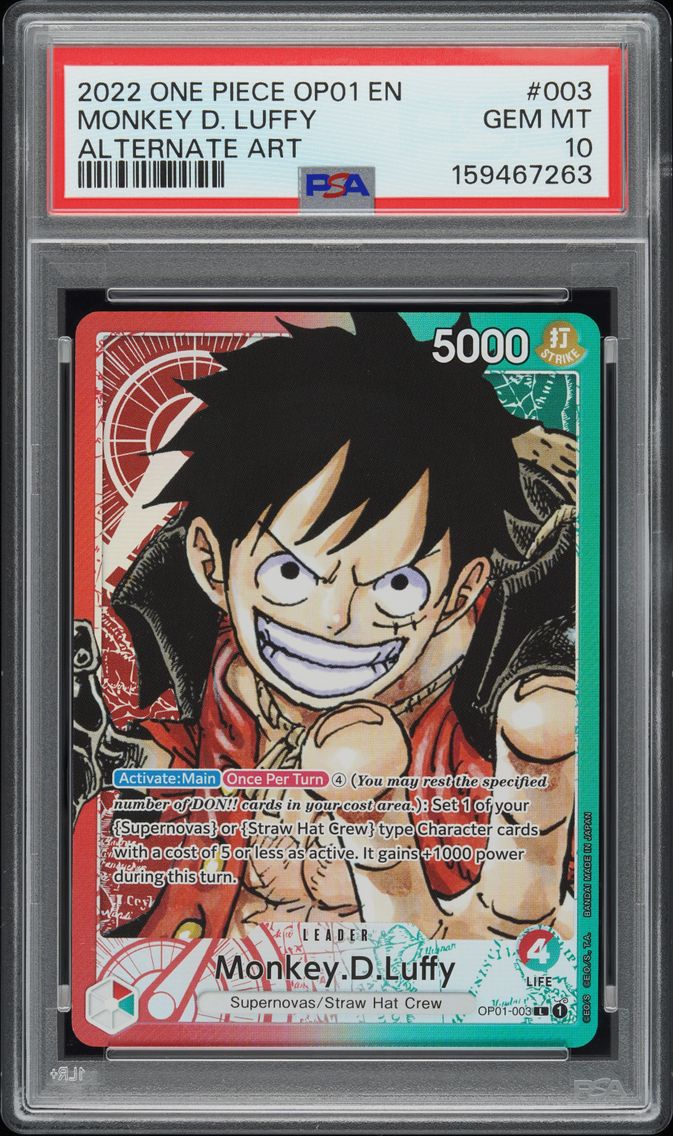 2022 #003 Monkey D. Luffy PSA 10