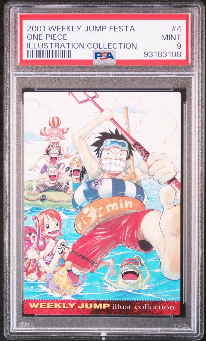 2001 #4 One Piece PSA 9 Weekly Jump Festa Illustration Collection