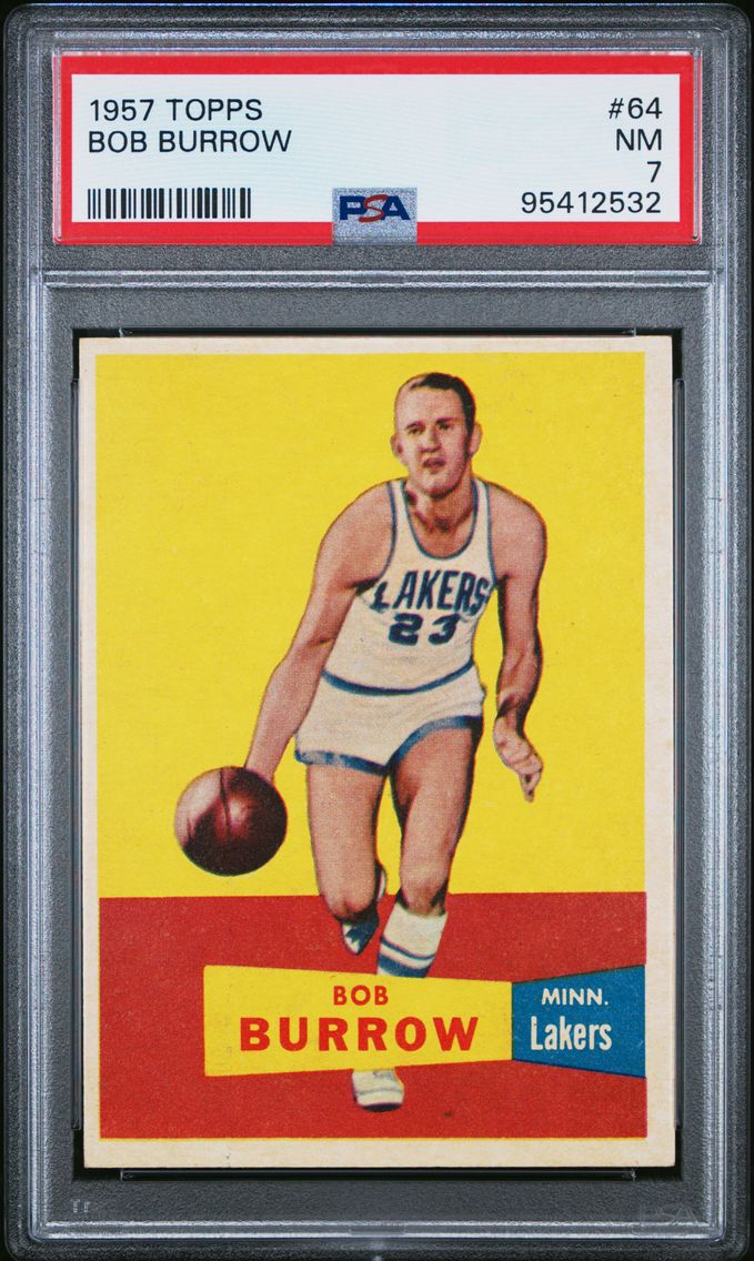 1957 #64 Bob Burrow PSA 7 Topps