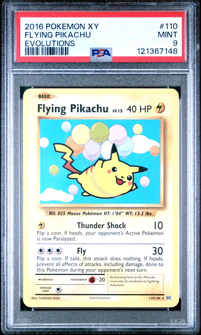 2016 #110 Flying Pikachu PSA 9 XY Evolutions Pokemon