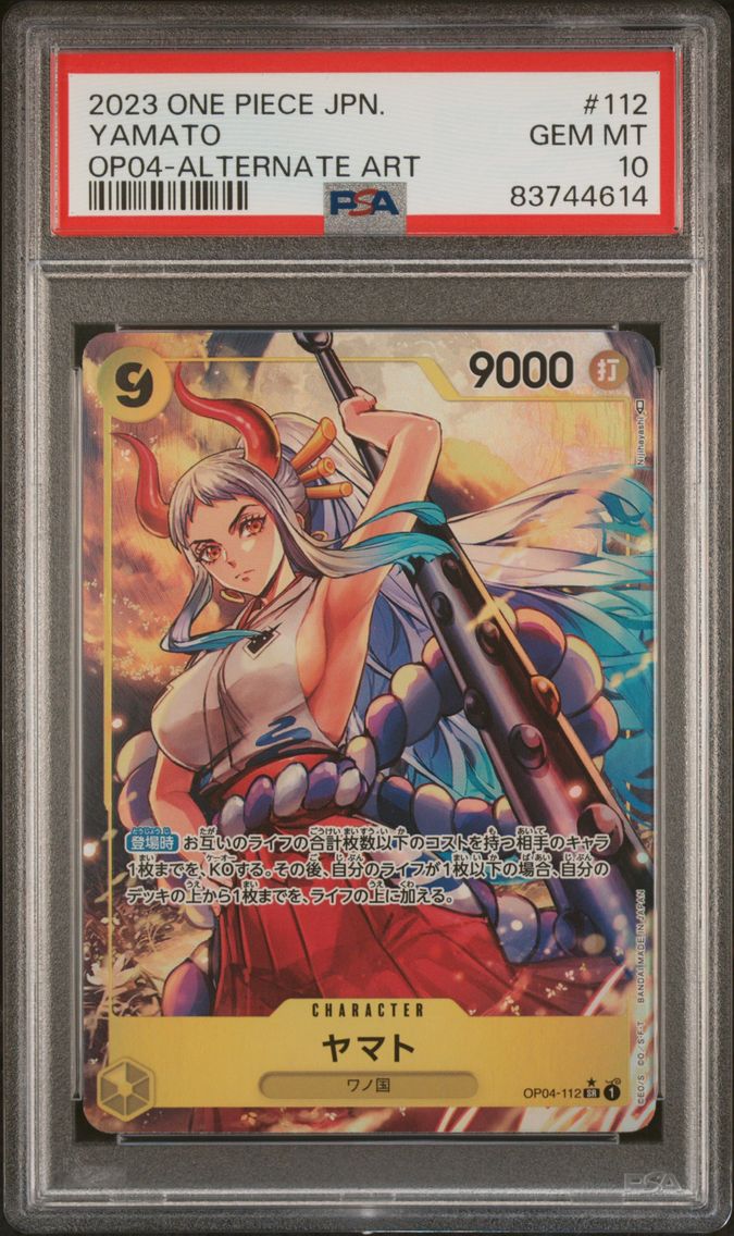 2023 #112 Yamato PSA 10 One Piece Japanese OP04-Kingdoms of Intrigue