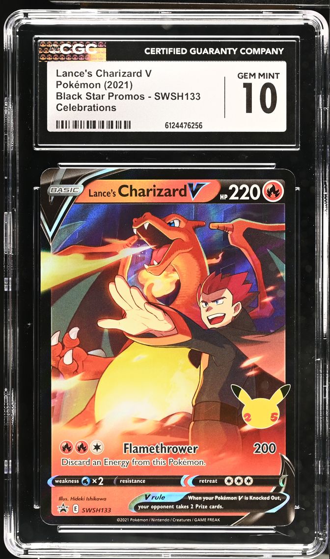2021 #SWSH133 Lance's Charizard V CGC 10 Black Star Promos - Sword & Shield - English