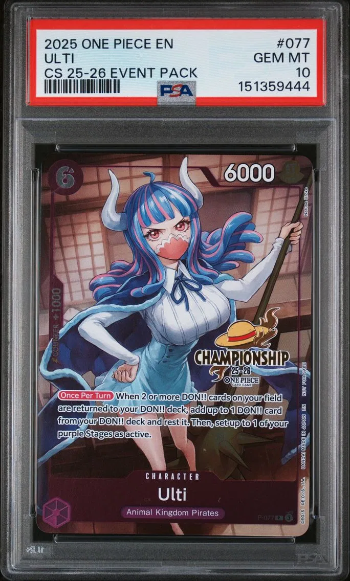 2025 #077 Ulti PSA 10 One Piece Championship 2025-26 Event Pack