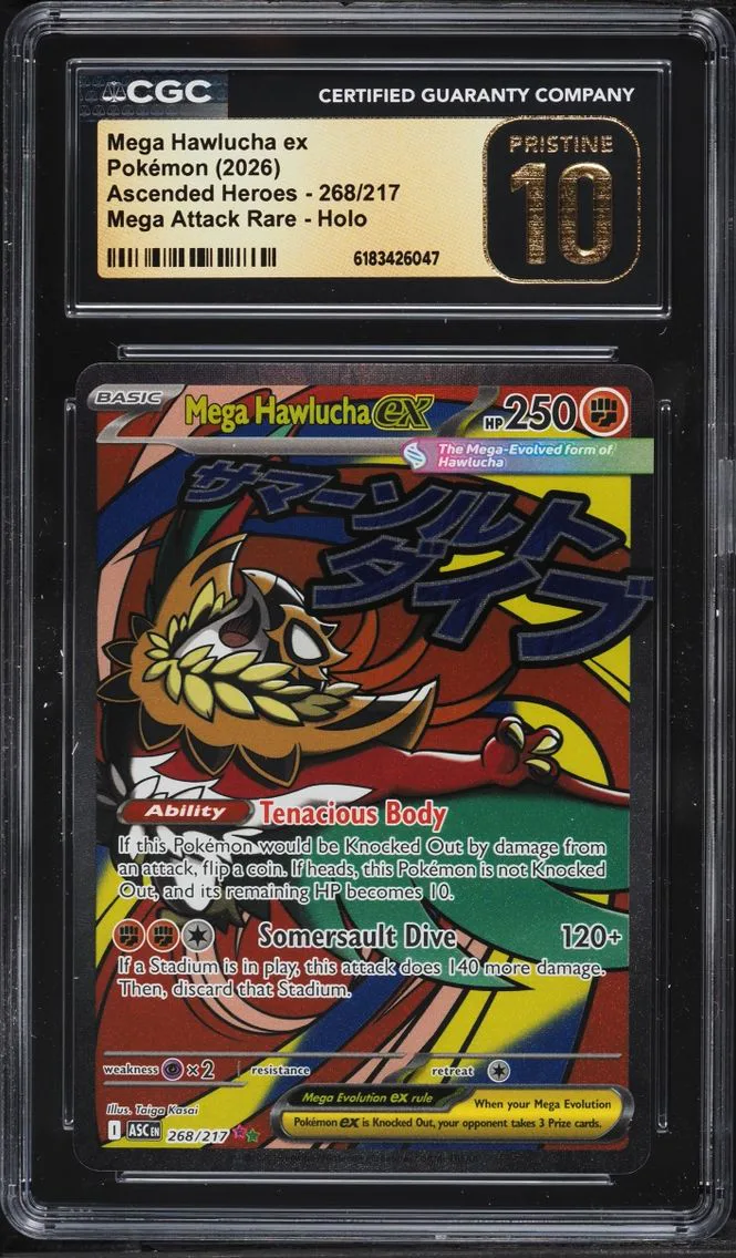 2026 #268 Mega Hawlucha EX CGC 10 Pokemon Mega Evolution Ascended Heroes MA