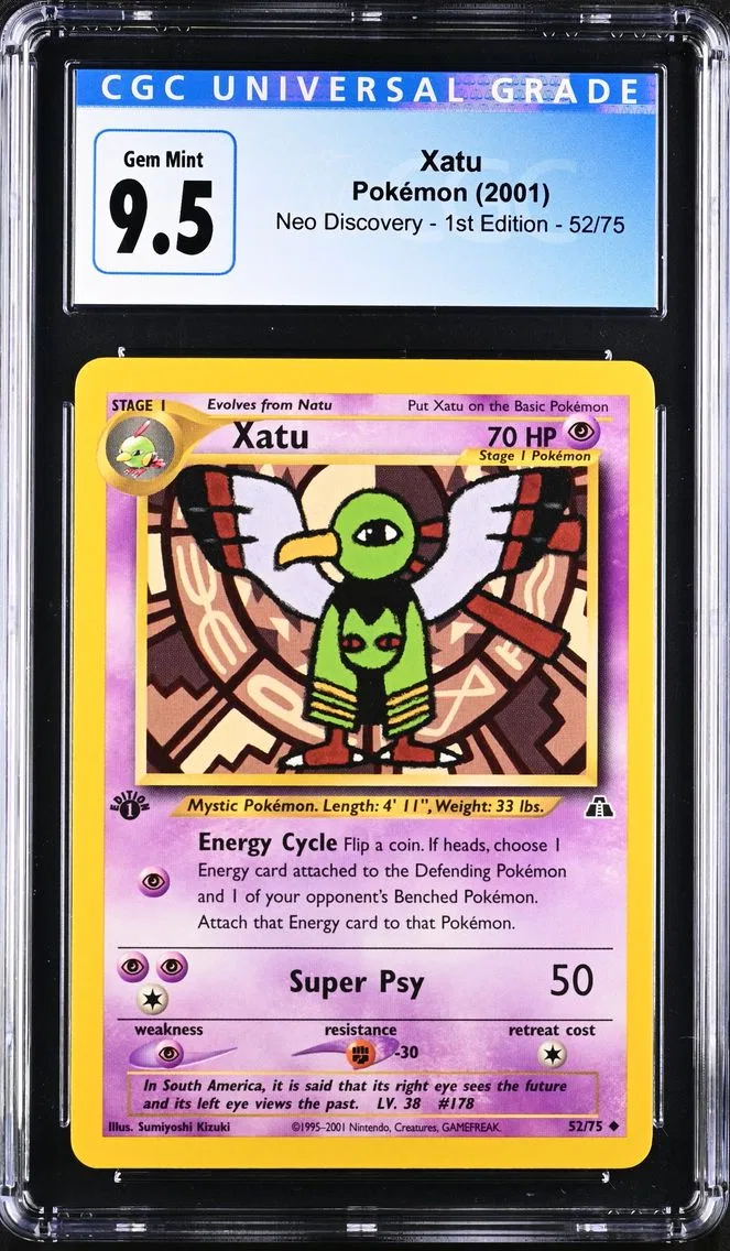 2001 #52 Xatu CGC 10 Neo Discovery - 1st Edition - English