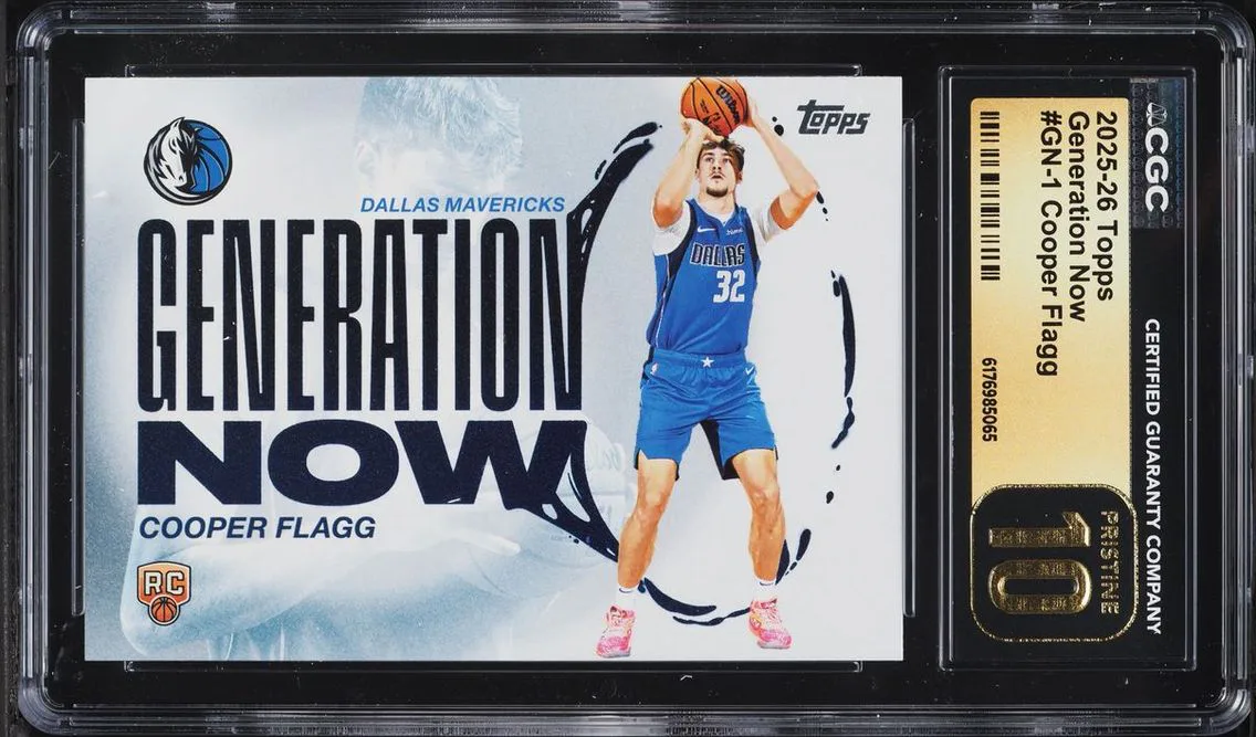 2025 Topps Generation Now Cooper Flagg ROOKIE #GN-1 CGC 10 PRISTINE