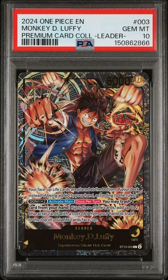 2024 #003 Monkey D. Luffy PSA 10 One Piece Premium Card Collection -Leader Collection-